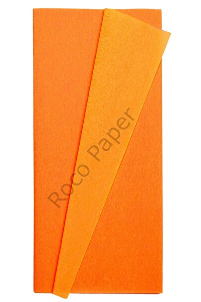 roco paper Premium Alman Çift Taraflı Krapon, Çiçek Yapım Kağıdı,90gr 25x125 ...
