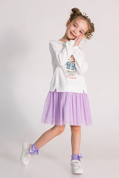 DMB BOYS & GIRLS Cotton Printed Tutu Dress for Girls