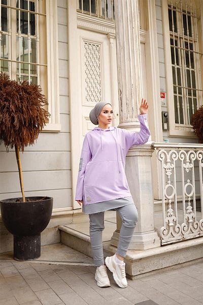 BURCU TESETTÜR Cotton Tunic Pants Tracksuit Suit 2030
