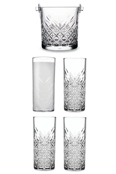 Paşabahçe Timeless Raki Glass - Ice Bucket Raki Glass Set 6 Pcs.