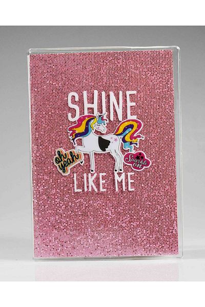 4nio Σημειωματάριο Pink Shine Unicorn Glitter