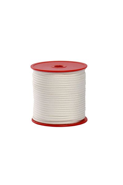 Globe 3.0 Mm Polyester Multi-Purpose Rope - White - 50 M- Roller
