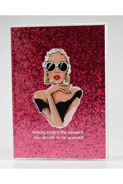 4nio Caiet cu sclipici Fuchsia Beauty