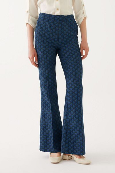 Exquise Patterned Slim Fit Trousers