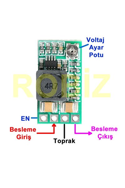 Genel Markalar MP2315 24V to 5V 2A Voltaj Düşürücü Modül Güç Kaynağı Voltaj A...
