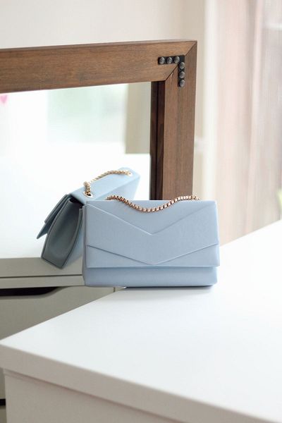 Moom Bag Γυναικεία Baby Blue τσάντα ώμου φακέλου