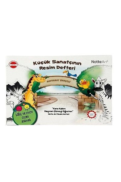 Notte A5 Stapled Painting Book - 40 Sheets Cardboard Cover