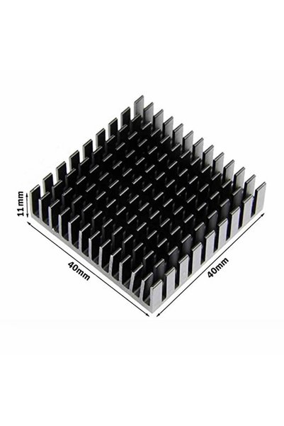 Roboyol Store Aluminyum Soğutucu 4x4cm Altın Renk 40x40mm 143 Kanat Pasif Rad...
