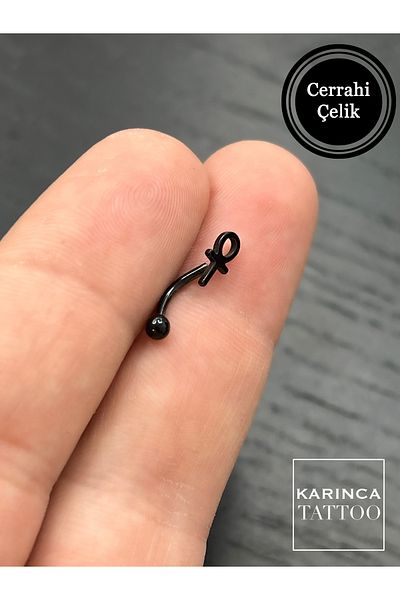 Karınca Piercing Black Ancient Egypt - Symbol Ear and Cartilage Rook Helix Eyebrow Piercing