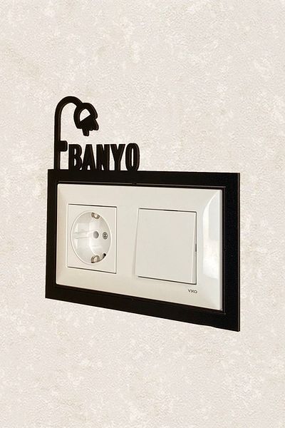 BLgrup 2103 Laser Cut Wooden Socket Frame Double Bathroom