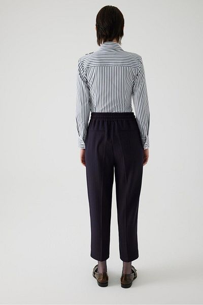 Exquise Comfortable Molded Women's Trousers with Elastic Waist and Pocket Detail