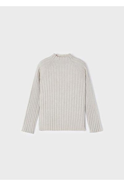 MAYORAL سترة كريمية للفتيات بياقة مدورة