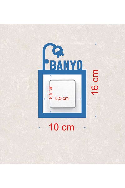 BLgrup 2102-m Laser Cut Wooden Switch Socket Frame Blue Single Bathroom