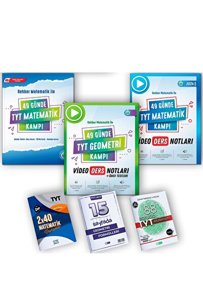 REHBER MATEMATİK YAYINLARI 49 Günde TYT Matematik Kampı 49 Günde Matematik Ge...