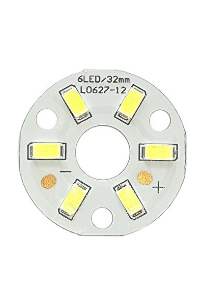 Genel Markalar 5730 12v 3w 32mm Beyaz Led Modül Aluminyum Pcb 6 Led Lamba Ayd...