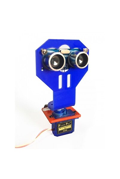 Genel Markalar Hc-sr04 Ultrasonik Sesnsör Bağlantı Aparatı Mesafe Sensör Tutucu Servo Akılı Araba Robot Engel