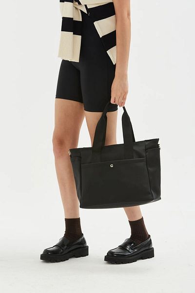 Mercan Stores Long Strap Front Back Snap Detailed Parachute Women's Crossbody Bag