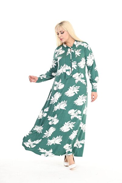 mami butik Φόρεμα Casual από βισκόζη χτενισμένο βαμβάκι - Μεγάλο μέγεθος μαύρο φόρεμα με γιακά με γραβάτα