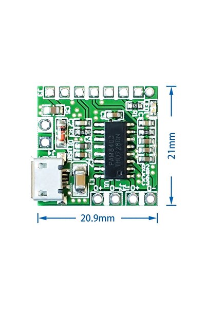 Genel Markalar Pam8403 Mini Ses Yükseltici Class D 2x3w Amfi Kartı Micro Usb Beslemeli Stereo