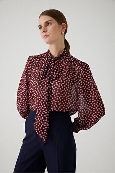 Exquise Puantiyeli Şifon Şal Yaka ... Exquise Puantiyeli Şifon Şal Yaka ...