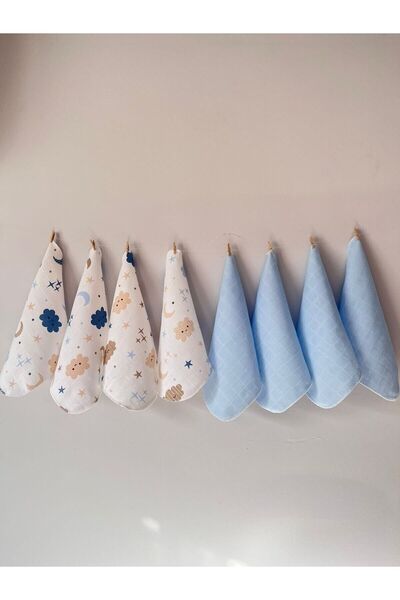 runbaby 20 Adet Run Baby Müslin Kumaş Bebek Ağız Mendili & Ter Bezi – Kombin8