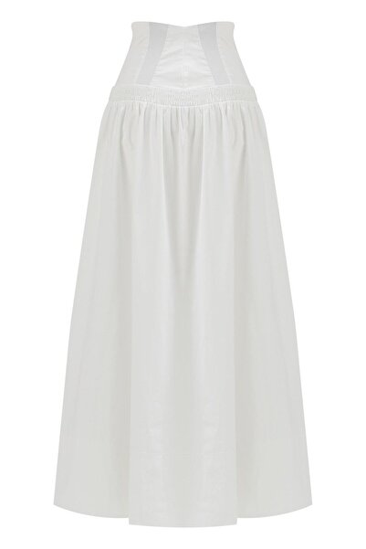 Exquise Midi Length Cotton Skirt