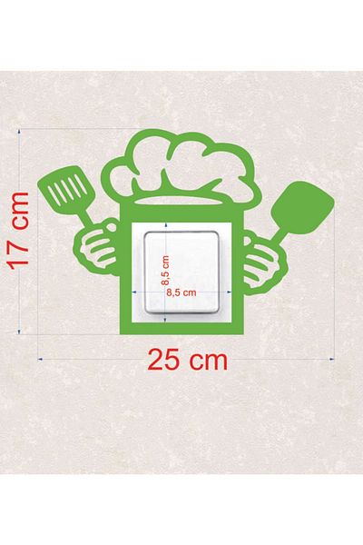 BLgrup 2104-y Laser Cut Wooden Switch Socket Frame Green Single Kitchen