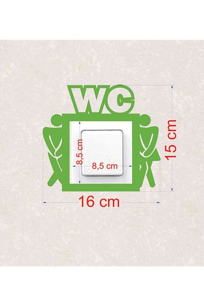 BLgrup 2100-y Wooden Decorative Switch Socket Frame Green Single WC