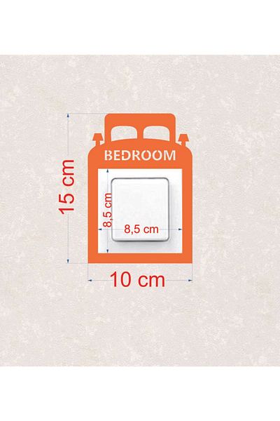 BLgrup 2110-t Laser Cut Wooden Switch Socket Frame Orange Single Bedroom