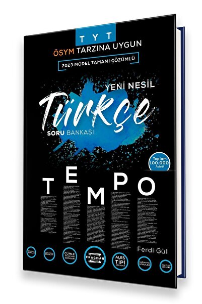 Fragman Yayınları 2026 Tyt Tempo %100 Yeni Nesil Türkçe Soru Bankası