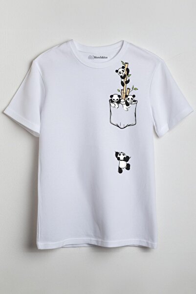 Merch&ice Μπλουζάκι Unisex Falling Panda με στάμπα