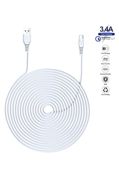 HANPORIUM Xiaomi 11 Lite 5G NE Uyumlu 3.4 Amper 3 Metre Ultra Hızlı Type-C Şa...