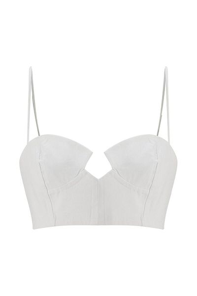 Exquise Σχέδιο Bustier με λεπτό λουράκι