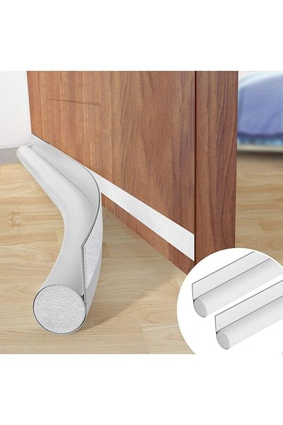 ekipmetal Luxury Under-Door Anti-Wind (2 Pieces) White