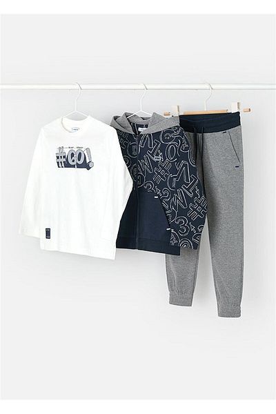 MAYORAL Boy's Navy Blue 3-Piece Tracksuit Set - 4886