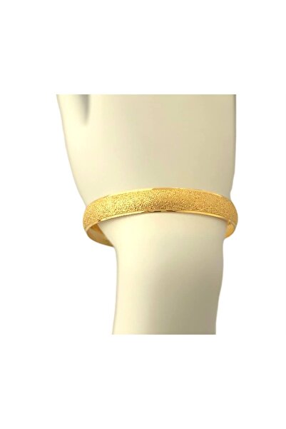 BiLi Accessories Altın Kaplama Kumlu 1cm Bilezik Bz-02