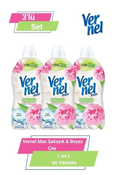 Vernel Max Şakayık&b.çay 1.44l 60 Yıkama 3'lü Set