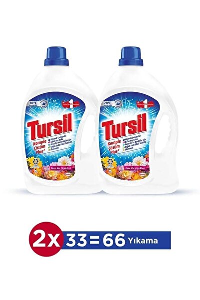 Tursil Sıvı Çamaşır Deterjanı 2 X(66 YIKAMA) Kır Çiçekleri 2145 ml