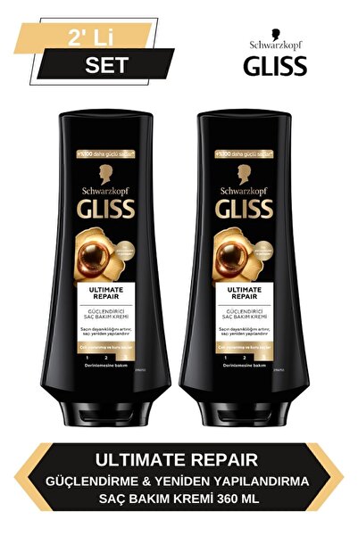 Gliss Ultimate Repair Saç Kremi 360ml x 2'li Set