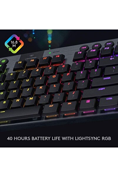 logitech G915 TKL Tenkeyless Lightspeed Wireless RGB Mechanical Gaming Keyboard