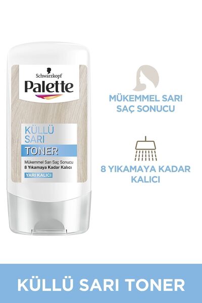 Palette Schwarzkopf Küllü SarıTurunculaşma Karşıtı Saç Toneri Küllü Sarı