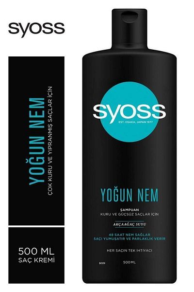 Syoss 500 ml Intensive Moisture Shampoo - 3 Pieces