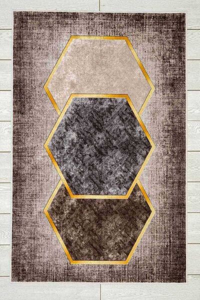 Oriente Home Moderna Sa deznom Smeđa Siva Krem Perivo Protivklizni đon Somot ...