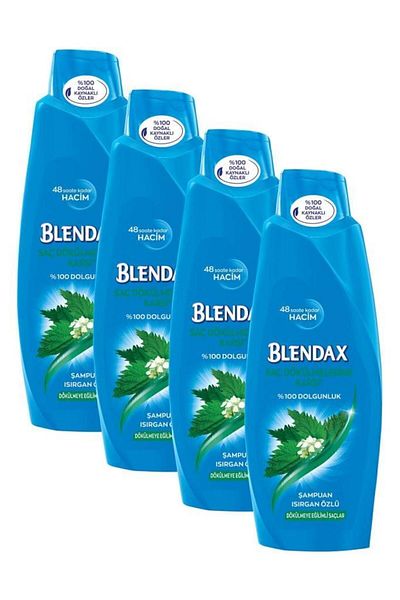 Blendax شامبو نبات القراص - ضد تساقط الشعر، 500 مل، × 4 قطع