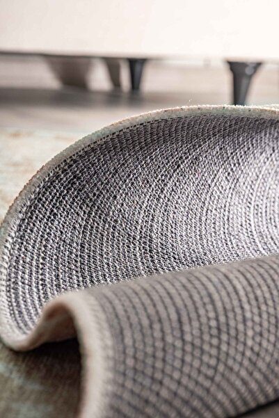 Oriente Home Abstract Patterned Cream Washable Non-Slip Chenille Hallway Living Room Kitchen Carpet 7827