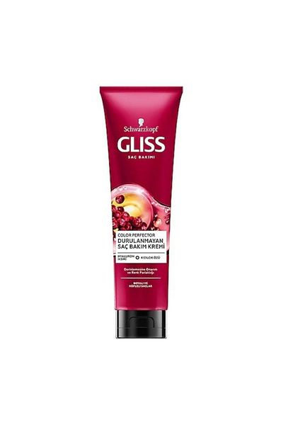 Gliss Color Perfector Color Protective Hair Care Cream - 150 Ml with Hyaluron Elixir and Cranberry Extract