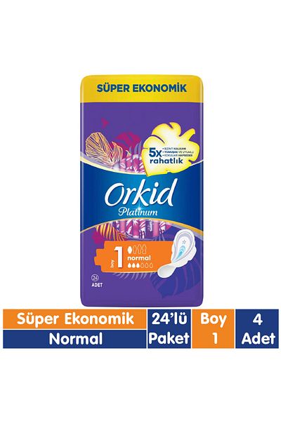Orkid بلاتينيوم - 96 قطعة فوط اقتصادية للغاية عادية 24x4