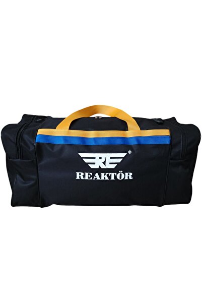 REAKTÖR حقيبة سفر للياقة البدنية والرياضة للجنسين مع جيب جانبي وحزام طويل يمكن استخدامها للنساء والرجال