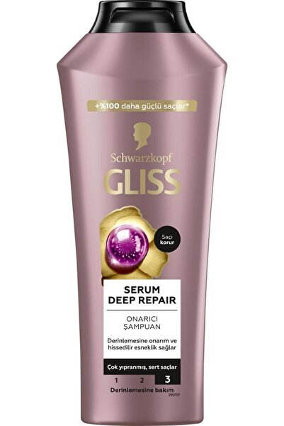 Gliss Serum Deep Repair Şampuan 400 ml x 2 Adet + Sıvı Saç Kremi 200 ml
