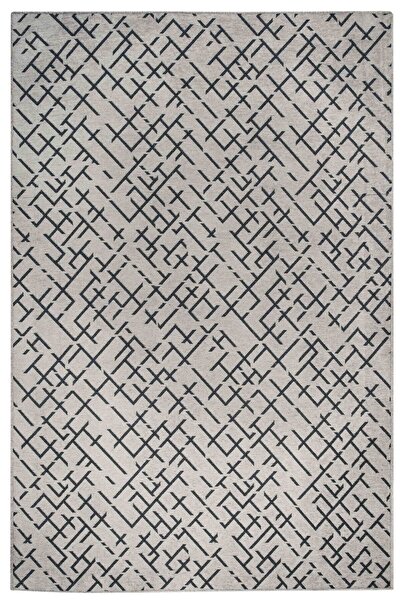 Lorente Home Moreno Viskon Dokuma Halı Kaymaz Taban Yıkanabilir Gri Antre Hal...